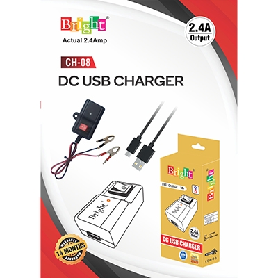 DC 2.4 AMP USB charger CH-08
